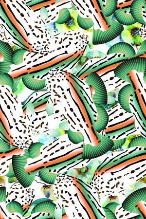 海洋生物印花华亿平台图片