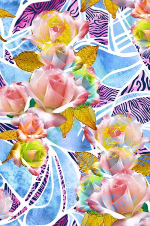 动物纹印花华亿平台图片