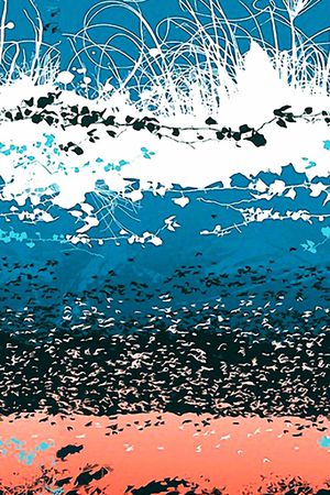 风景写实花印花华亿平台图片