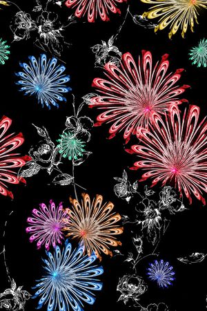 抽象印花华亿平台图片