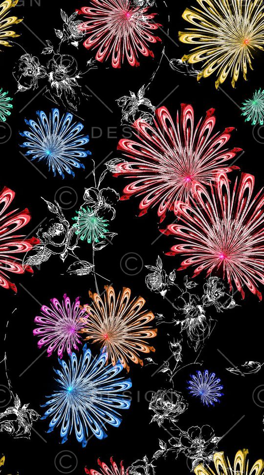 抽象印花华亿平台图片