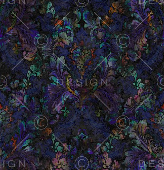 卷草纹印花华亿平台图片