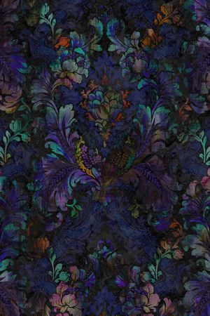 卷草纹印花华亿平台图片