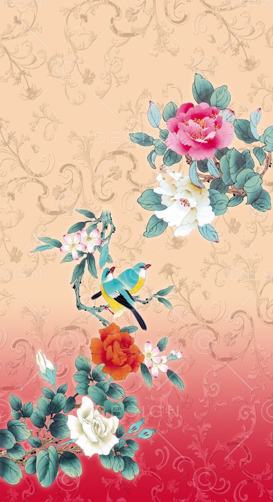 中国风印花华亿平台图片