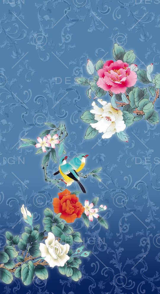 中国风印花华亿平台图片