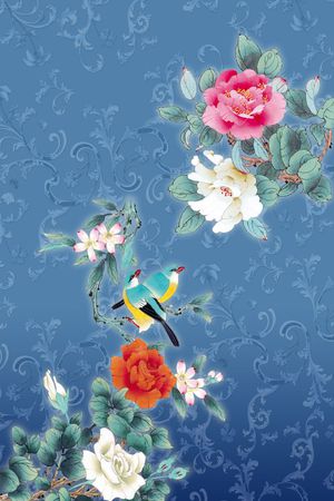 中国风印花华亿平台图片