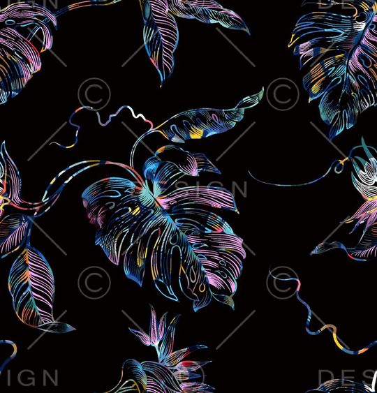 热带风印花华亿平台图片