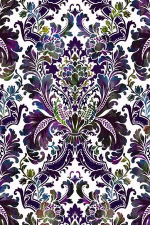 卷草纹印花华亿平台图片