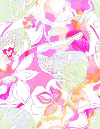 561969-清新淡彩手绘花卉