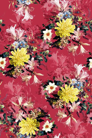 562000-油画百合花卉时尚女装华亿平台