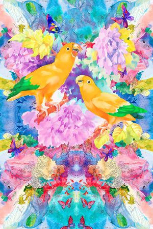 潮流时尚印花华亿平台图片