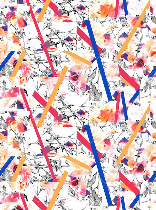 抽象 前卫印花华亿平台图片