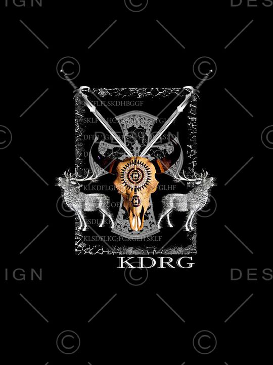 抽象男装图案印花华亿平台图片