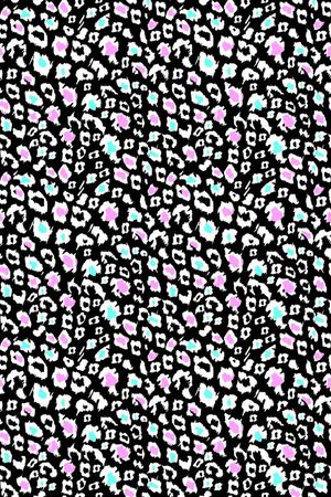 豹纹花印花华亿平台图片