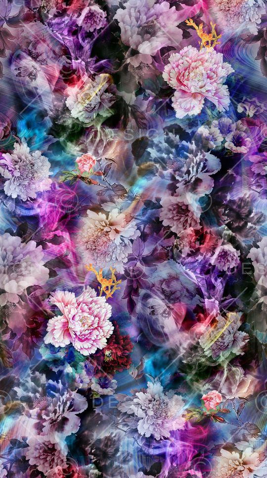 花卉纹样印花华亿平台图片