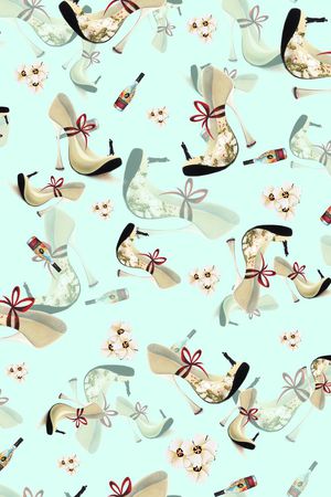 潮流时尚大牌印花华亿平台图片