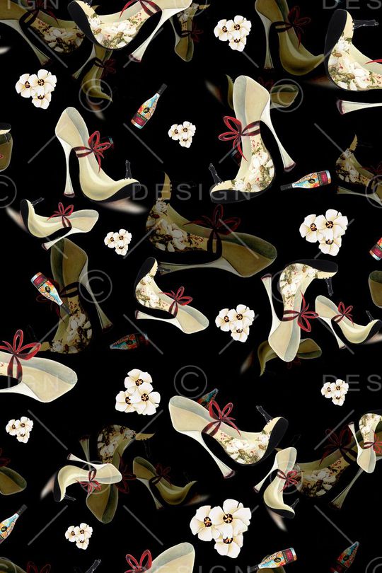 潮流时尚大牌印花华亿平台图片