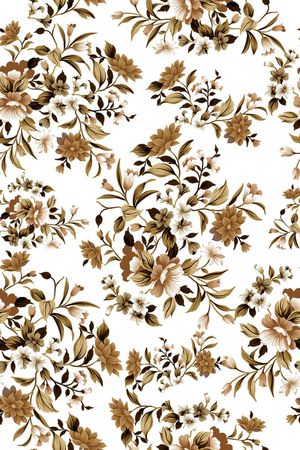 中国风 复古 花卉 服装 家纺 箱包印花华亿平台图片