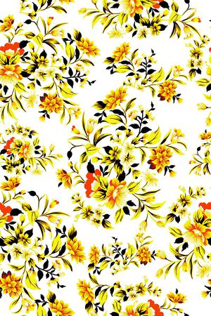 中国风 复古 花卉 服装 家纺 箱包印花华亿平台图片