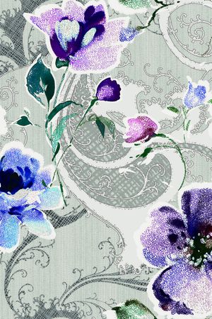 手绘印花华亿平台图片