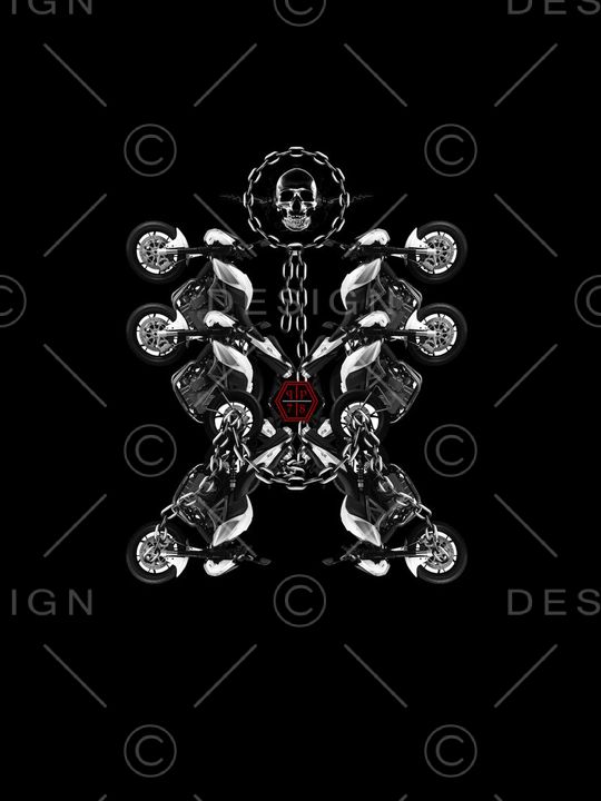 抽象男装图案印花华亿平台图片