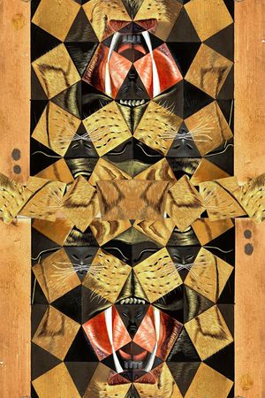 抽象印花华亿平台图片