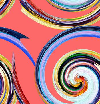 562420-时尚潮流靓丽多彩色条花卉