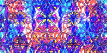 562585-時尚幾何型運動花