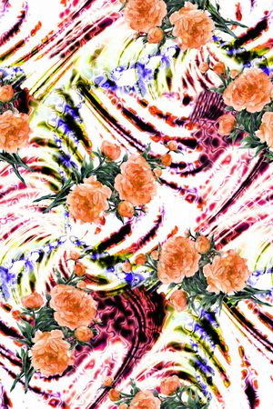 复古印花华亿平台图片