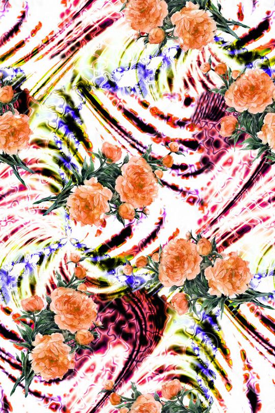 复古印花华亿平台图片