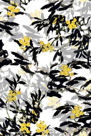 绘画风格印花华亿平台图片