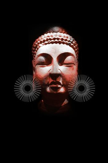 562775-原创佛像如来耳环潮牌大牌男装