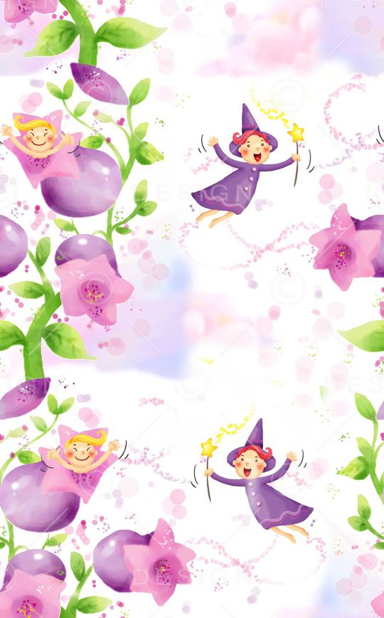 卡通人物印花华亿平台图片