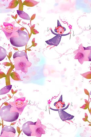 卡通人物印花华亿平台图片