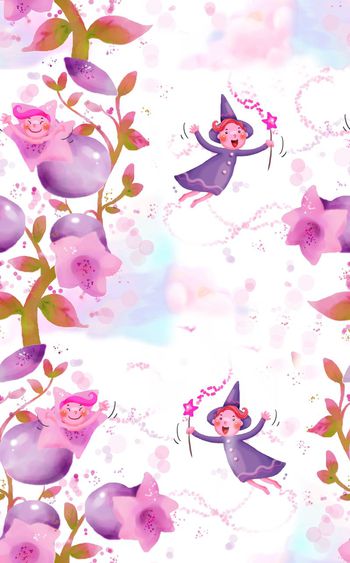 562830-卡通人物漫画 飞翔的天使