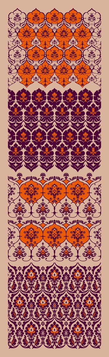 562875-民族风东南亚风格传统宫廷纹饰丝巾长