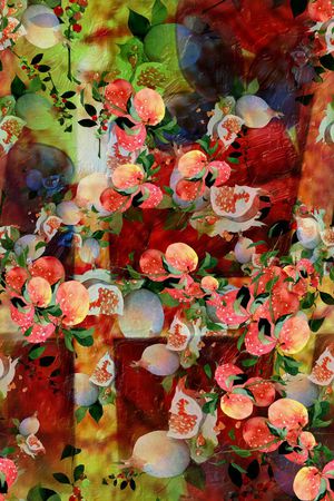 抽象印花华亿平台图片