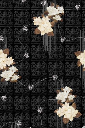 黑底印花华亿平台图片