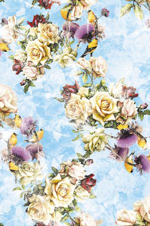 潮流时尚大牌印花华亿平台图片