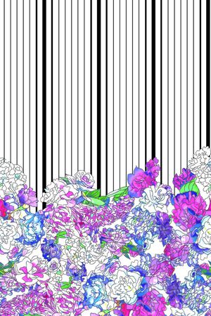 抽象花卉印花华亿平台图片