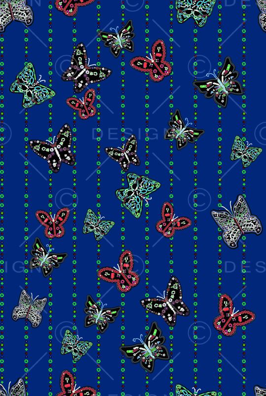 抽象花卉印花华亿平台图片