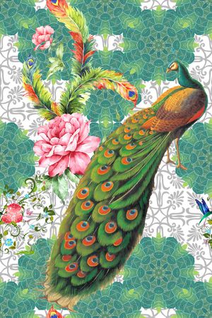 创意服装面料印花华亿平台图片