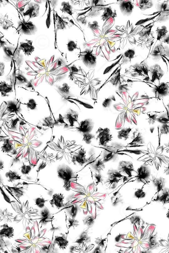 绘画国画印花华亿平台图片