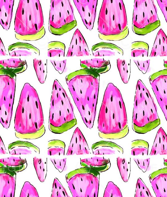 手绘风格印花华亿平台图片