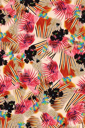 多元素拼接印花华亿平台图片