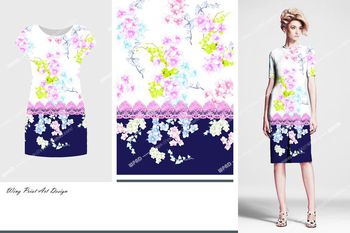 563279-时尚定位蕾丝花卉印花华亿平台（DX02