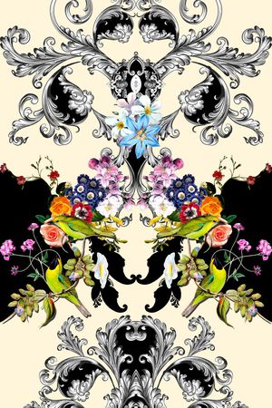 欧式印花华亿平台图片