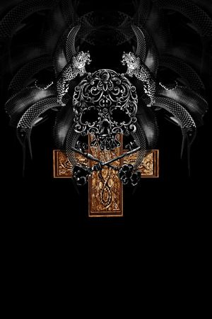 复古男装图案印花华亿平台图片