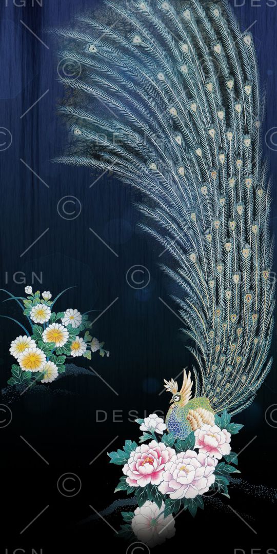 中国风印花华亿平台图片