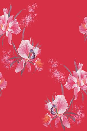 兰花印花华亿平台图片